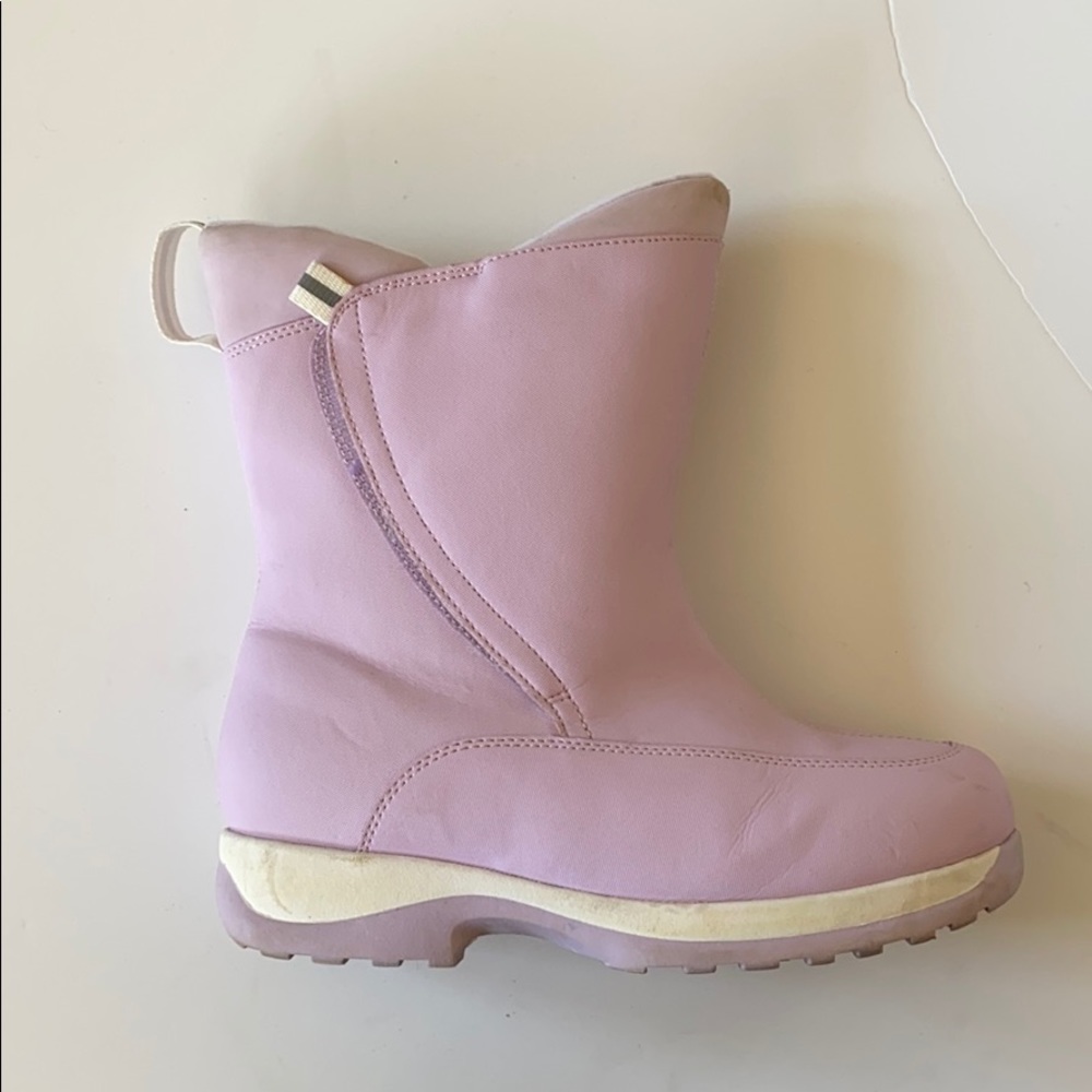 Lands' End pink snow boots